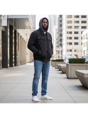 Fox Racing Mens Black Hooded Jacket With Embroidered Logo, M